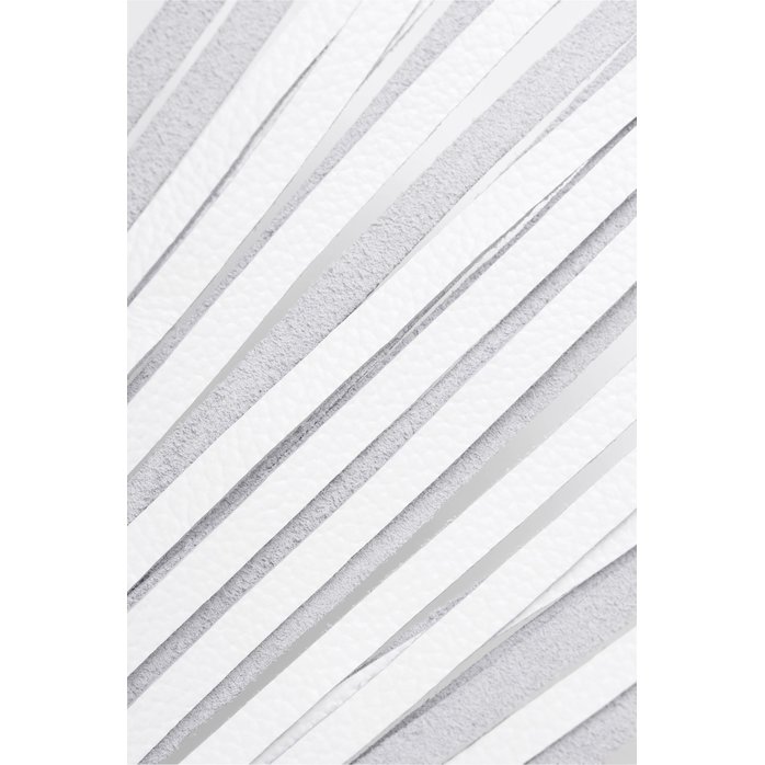 Белая кожаная плеть - 50 см. Фотография 6.