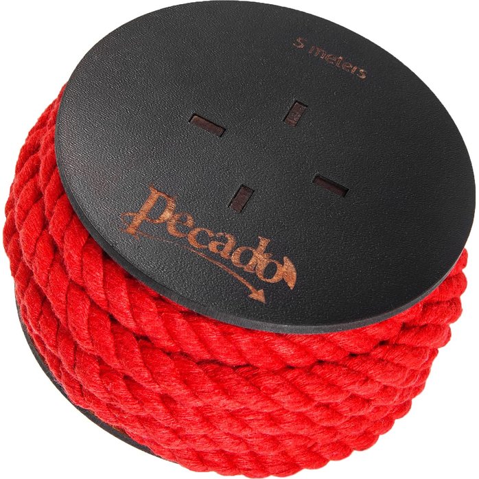 Красная веревка для шибари на катушке - 5 м. Фотография 3.