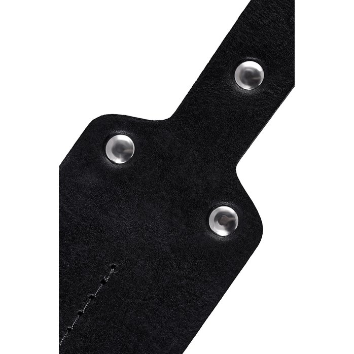 Черный кожаный пэддл - 32 см. Фотография 4.