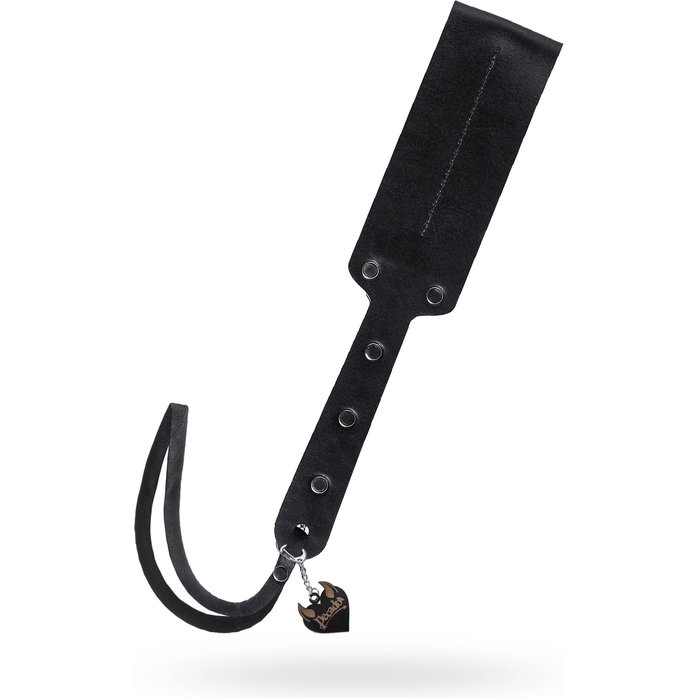 Черный кожаный пэддл - 32 см