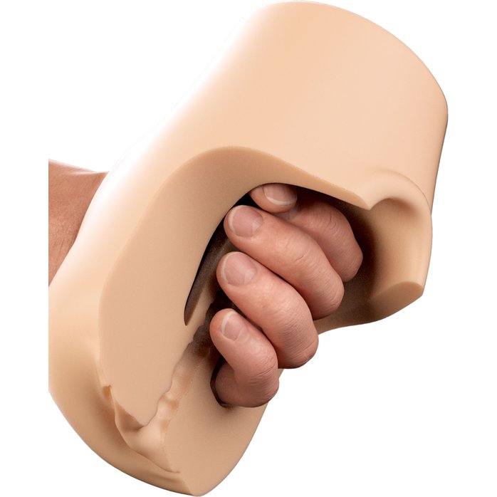 Телесный мастурбатор-вагина Pussy Pounder Squeeze Stroker - PDX Plus. Фотография 4.