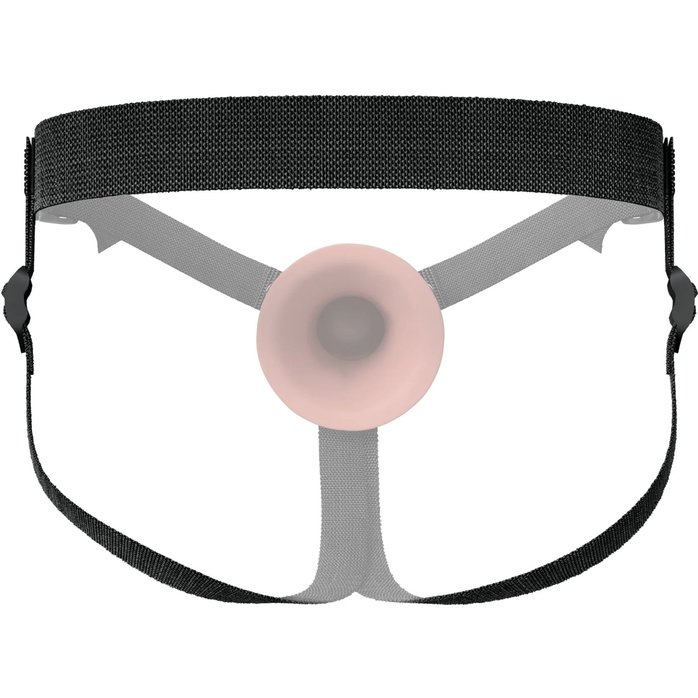 Телесный пустотелый фаллопротез 5’’ Hollow Silicone Strap-On - 14 см - Fantasy X-tensions Elite. Фотография 6.