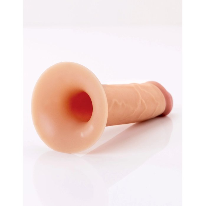 Телесный пустотелый фаллопротез 5’’ Hollow Silicone Strap-On - 14 см - Fantasy X-tensions Elite. Фотография 7.