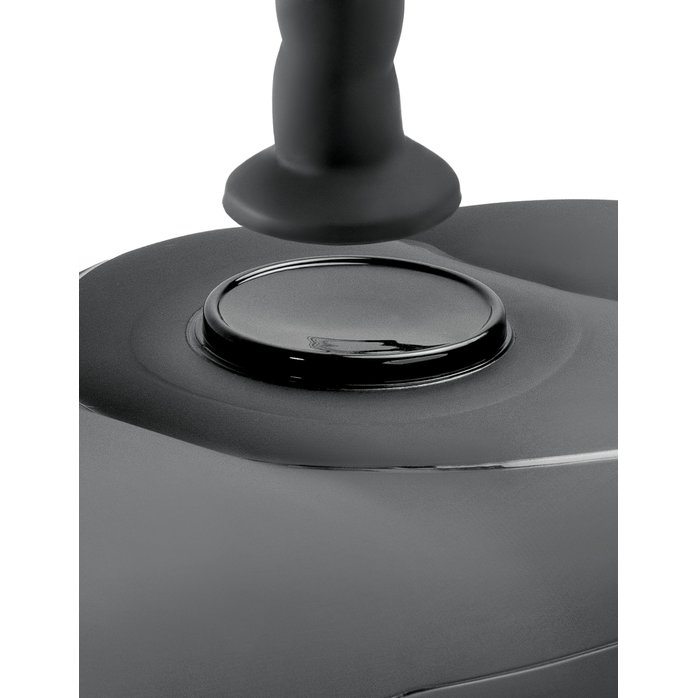 Черное надувное кресло с платформой для фиксации дилдо Body Dock Inflatable Love Seat - Fetish Fantasy Series. Фотография 6.