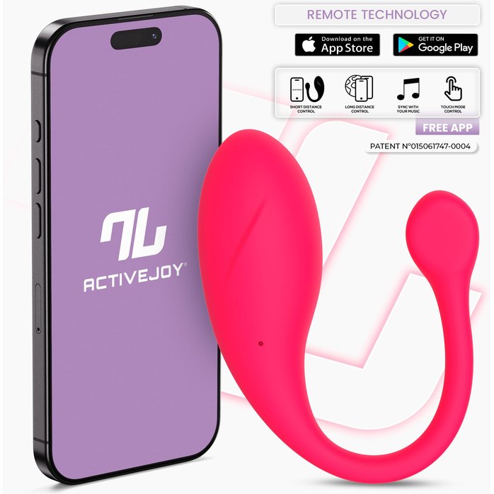 Ярко-розовое интерактивное виброяйцо Bulby. Фотография 2.