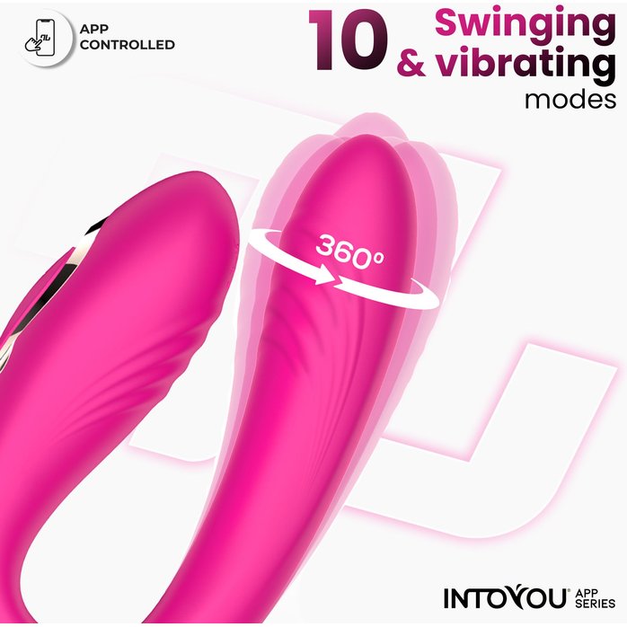 Розовый интерактивный вибростимулятор для пар Couty. Фотография 3.