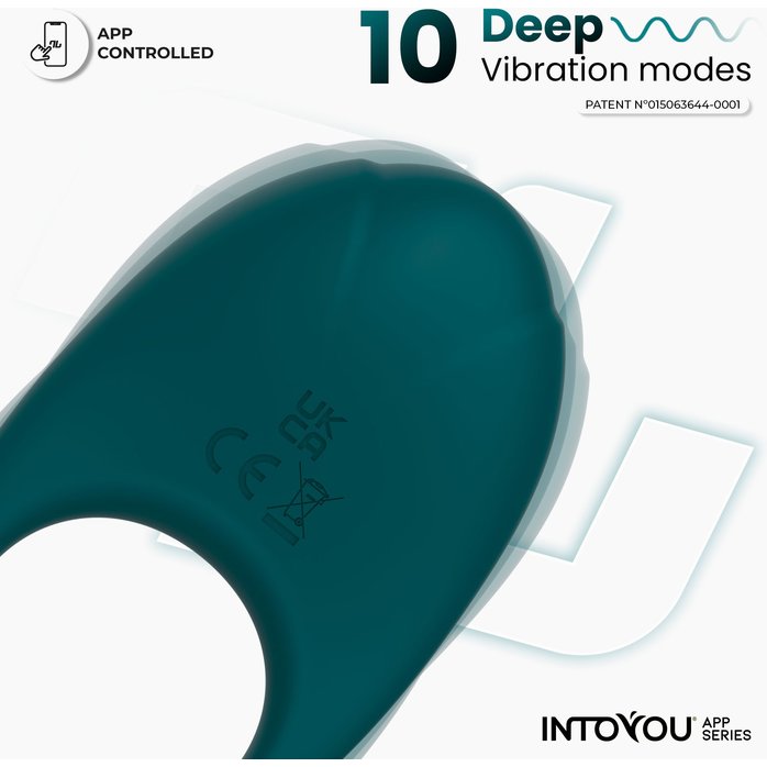 Зеленое интерактивное виброкольцо Ringo. Фотография 3.