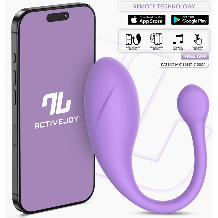 Сиреневое интерактивное виброяйцо Bulby. Фотография 2.