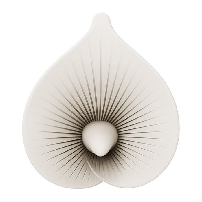 Бежевый двусторонний вибромассажёр Calla. Фотография 11.