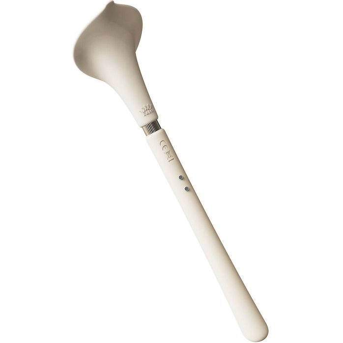 Бежевый двусторонний вибромассажёр Calla. Фотография 3.