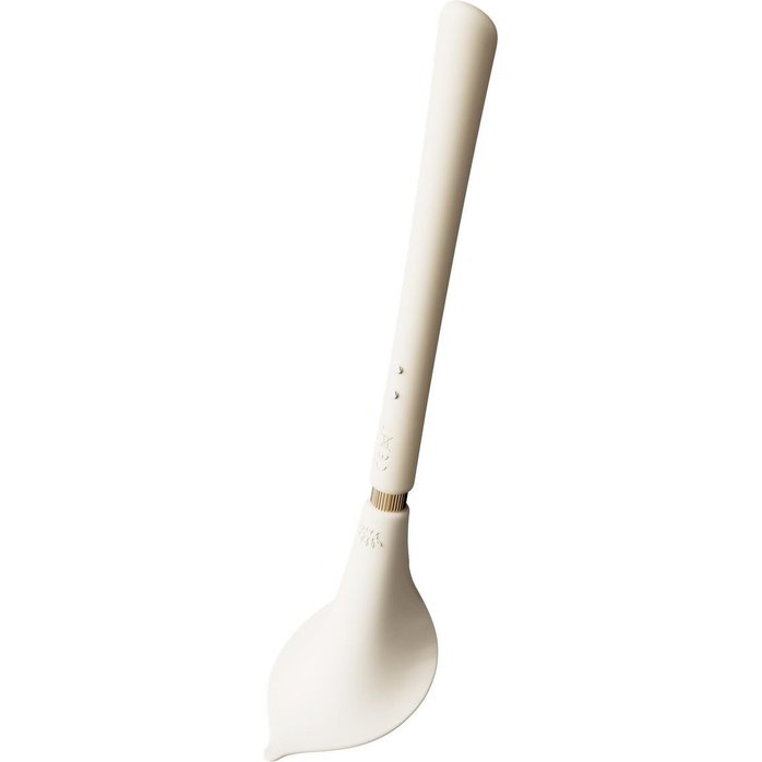 Бежевый двусторонний вибромассажёр Calla. Фотография 4.