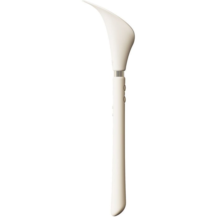 Бежевый двусторонний вибромассажёр Calla. Фотография 7.