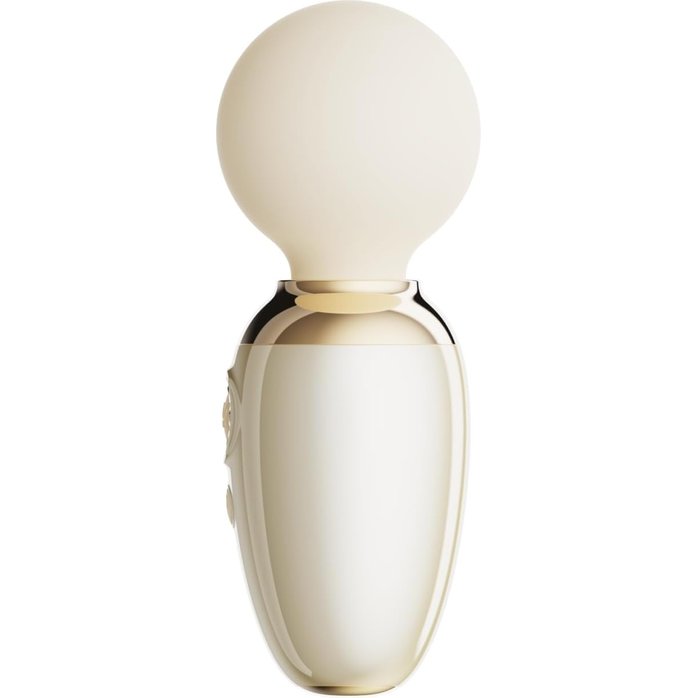 Бежевый мини-вибратор с функцией нагрева Ava. Фотография 2.