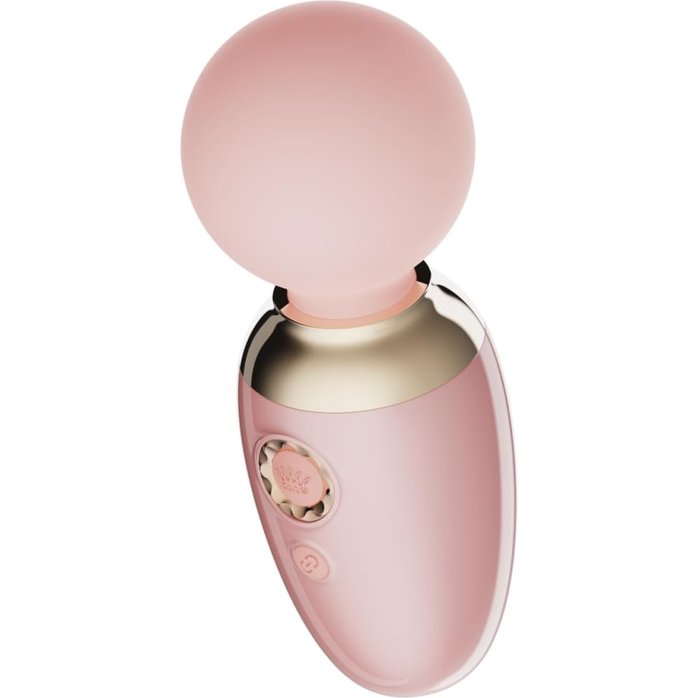 Нежно-розовый мини-вибратор с функцией нагрева Ava. Фотография 4.