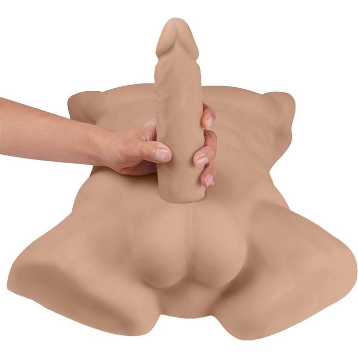 Карамельный мужской торс с фаллоимитатором SILEXD Apollo L 7 - SILEXD. Фотография 2.