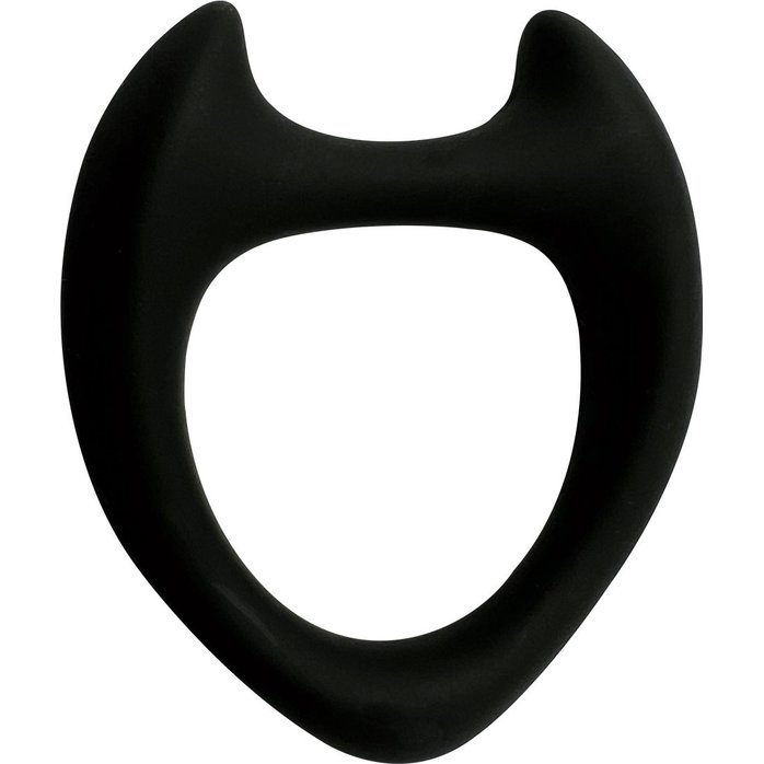 Черное эрекционное кольцо с рожками Wooomy Toro M - Wooomy
