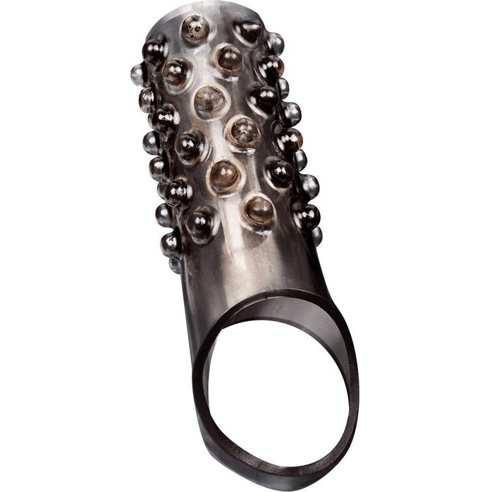 Дымчатая насадка на пенис с выпуклостями - 12 см - SEX EXPERT. Фотография 2.