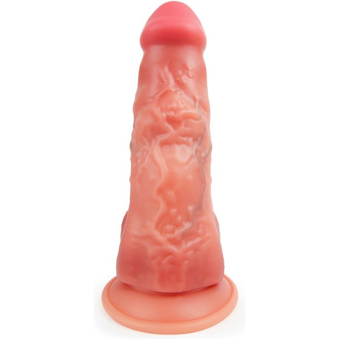 Телесный вибратор-реалистик с пультом ДУ - 25 см - EROWOMAN ВИБРО. Фотография 5.