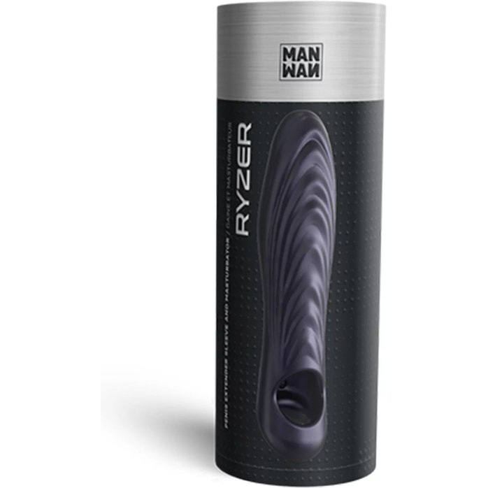 Сливовая силиконовая насадка на пенис с подхватом Manwan Ryzer. Фотография 5.