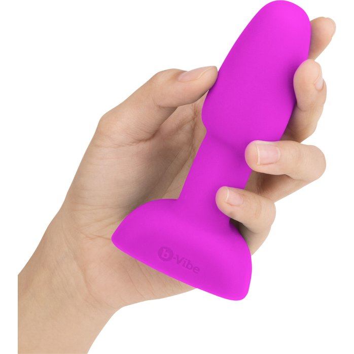 Ярко-розовая анальная пробка с римминг-эффектом Rimming Petite - 12 см. Фотография 3.