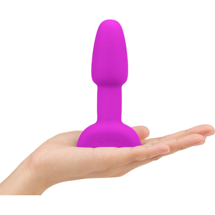 Ярко-розовая анальная пробка с римминг-эффектом Rimming Petite - 12 см. Фотография 4.