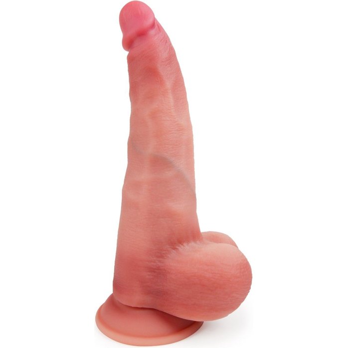 Телесный вибратор-реалистик на присоске - 30 см - EROWOMAN ВИБРО. Фотография 7.