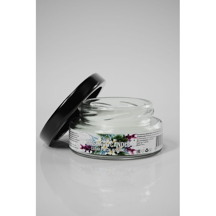 Массажная свеча «Кедр - Пачули - Жасмин» - 50 мл. Фотография 2.