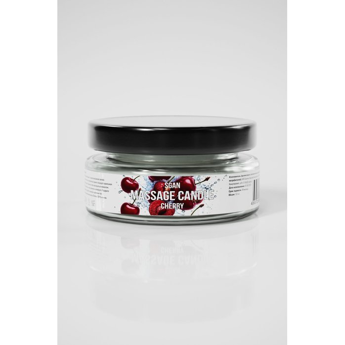 Массажная свеча «Спелая вишня» - 50 мл. Фотография 2.