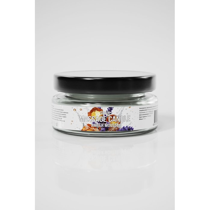 Массажная свеча «Янтарный мусс» - 50 мл. Фотография 2.