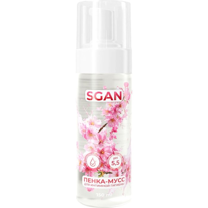 Пенка-мусс для интимной гигиены SGAN с пребиотиками - 150 мл