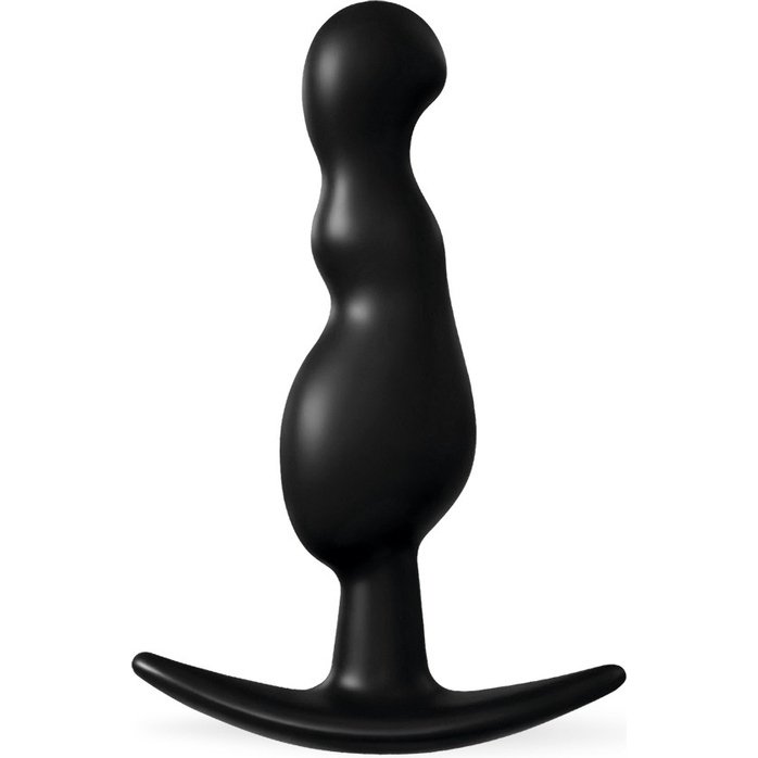 Черная анальная фигурная втулка - 11,5 см - SEX EXPERT. Фотография 2.