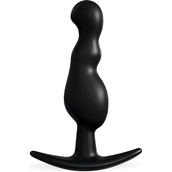 Черная анальная фигурная втулка - 11,5 см - SEX EXPERT. Фотография 4.