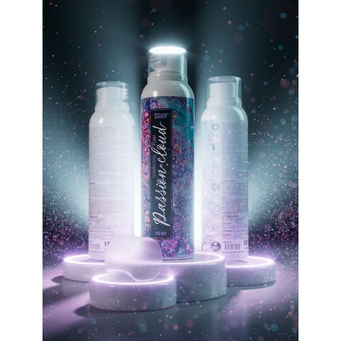 Шиммер для массажа с хрустящей пенкой Passion Cloud - 150 мл. Фотография 5.