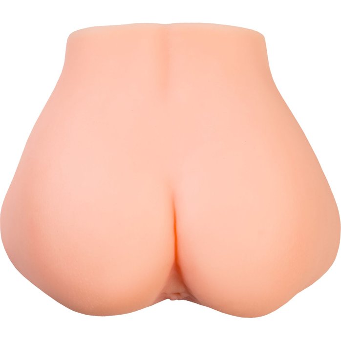 Телесный реалистичный мастурбатор-полуторс с 2 любовными входами. Фотография 3.