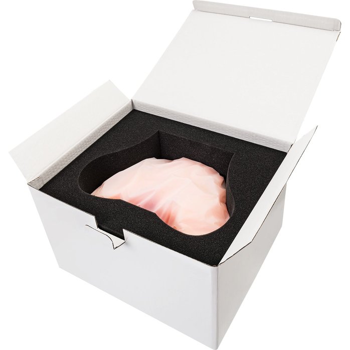 Телесный реалистичный мастурбатор-полуторс с 2 любовными входами. Фотография 9.