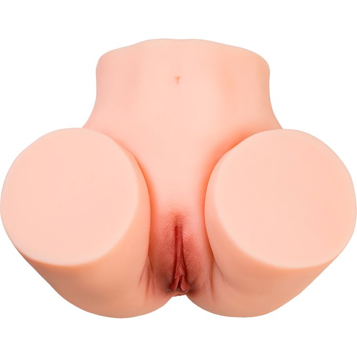Телесный мастурбатор в форме попки с 2 любовными входами. Фотография 2.