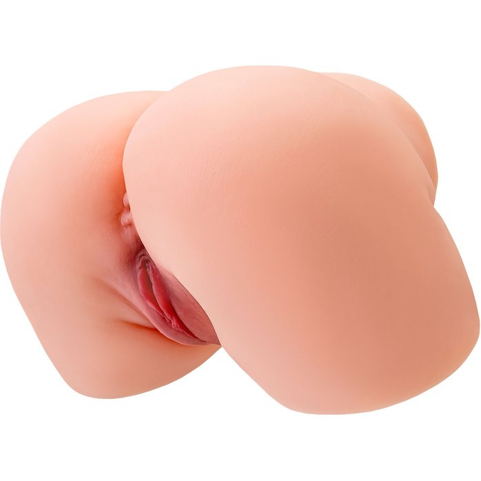 Телесный мастурбатор в форме попки с 2 любовными входами. Фотография 5.