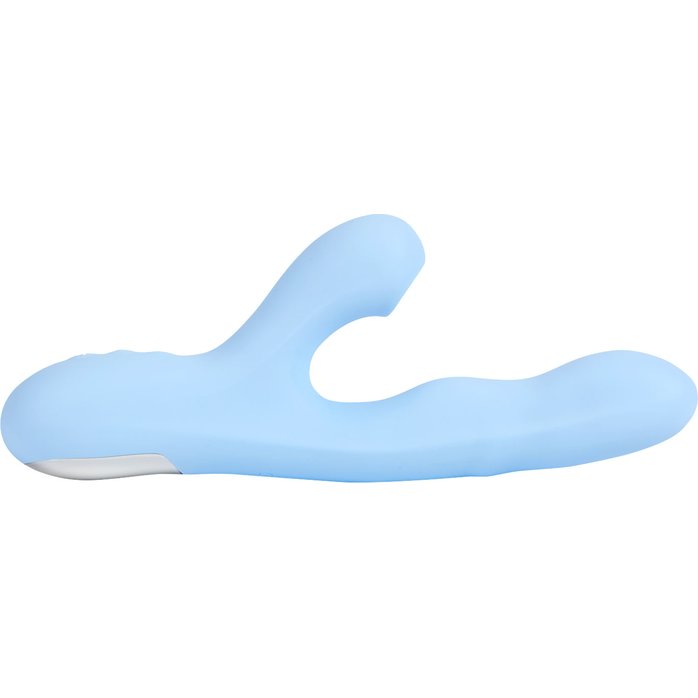 Голубой вибратор с ротацией и вакуумной стимуляцией BeYourLover Rosubi. Фотография 4.