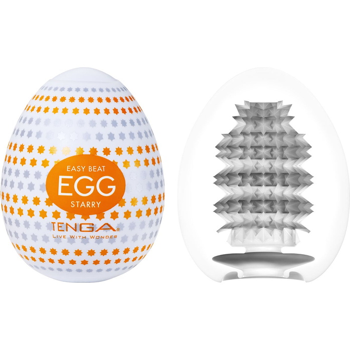 Мастурбатор-яйцо Tenga Egg Starry - EGG Series. Фотография 3.