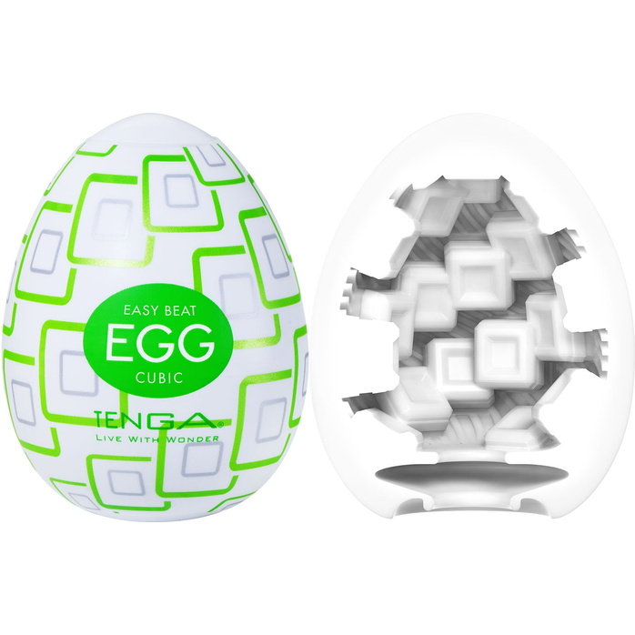 Мастурбатор-яйцо Tenga Egg Cubic - EGG Series. Фотография 3.