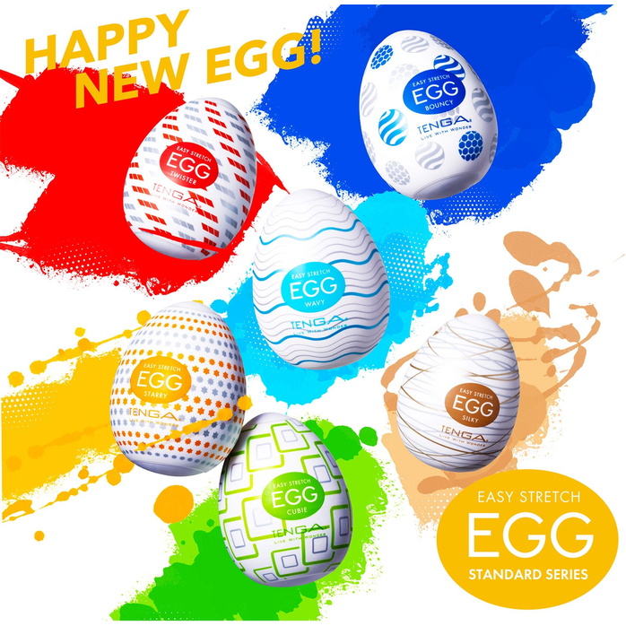 Мастурбатор-яйцо Tenga Egg Cubic - EGG Series. Фотография 4.