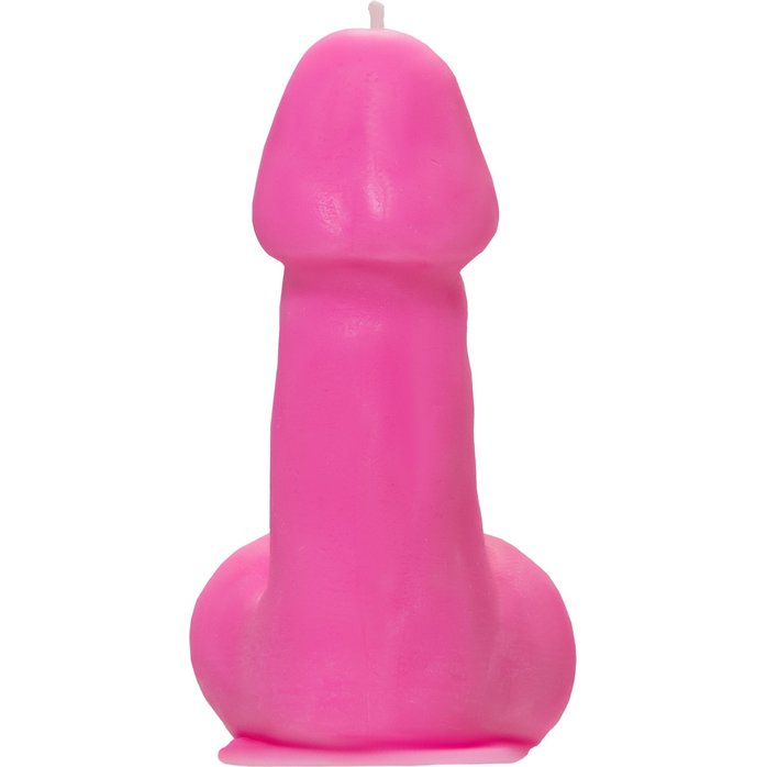 Розовая свеча в форме пениса - 47 гр. Фотография 5.