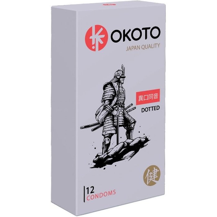 Точечные презервативы OKOTO Dotted - 12 шт - Sitabella accessories