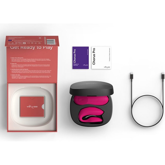 Розовый вибратор для пар We-Vibe Chorus Pro. Фотография 8.