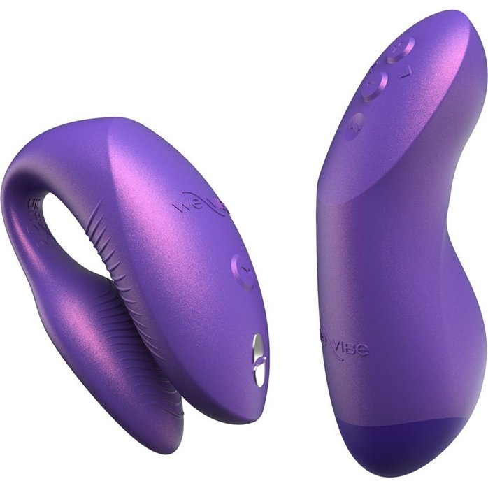 Фиолетовый вибратор для пар We-Vibe Chorus Pro