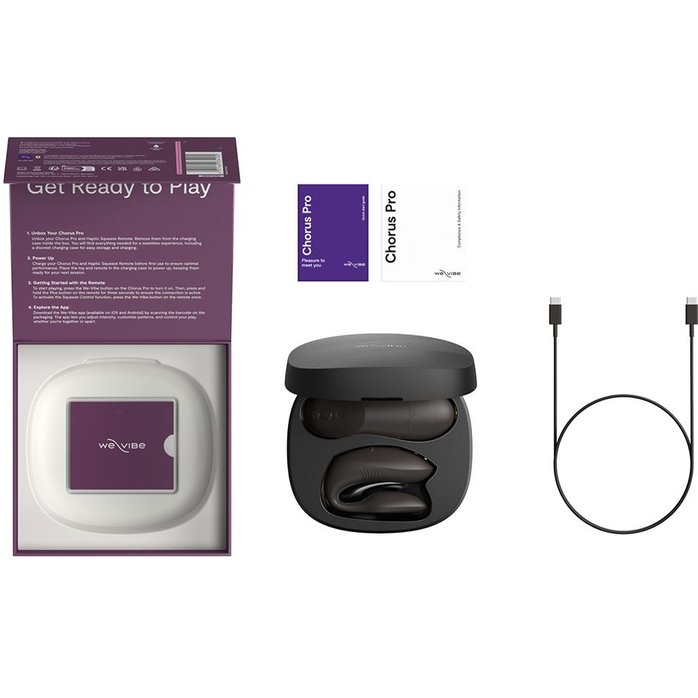 Черный вибратор для пар We-Vibe Chorus Pro. Фотография 8.