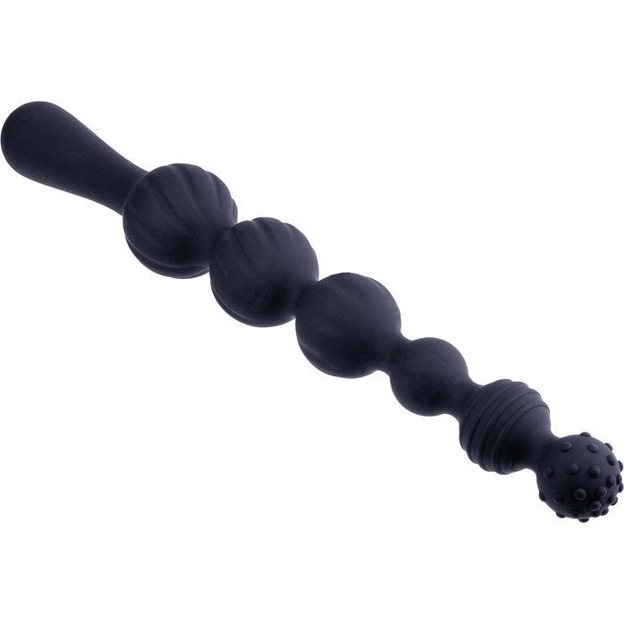 Черная анальная цепочка Beads Hunter - 22,9 см. Фотография 2.