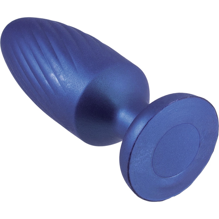 Синяя анальная пробка 4 Inch Silicone Anal Plug - 12 см. Фотография 2.