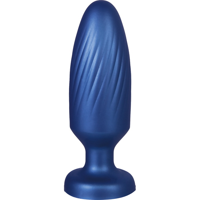 Синяя анальная пробка 4 Inch Silicone Anal Plug - 12 см