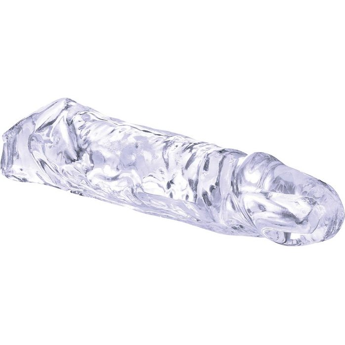 Прозрачная насадка-удлинитель Length Enhancer с подхватом - 16 см. Фотография 3.
